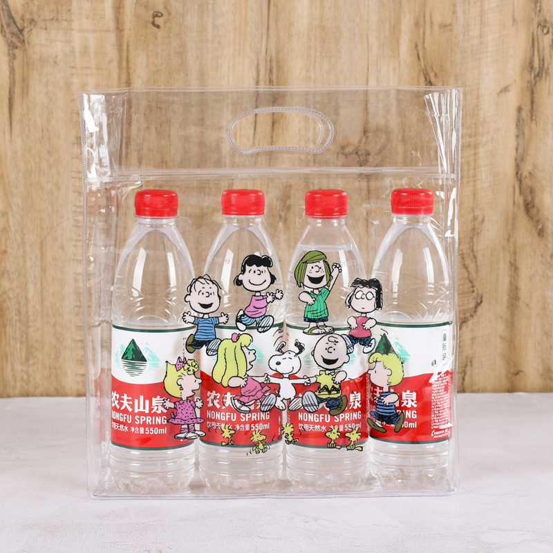 透明服装手提袋通用空白 PVC塑料化妆品购物袋促销礼品包装袋