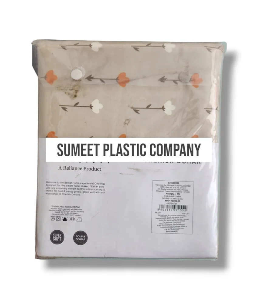Pvc Bed Sheet Packaging Bag Transparent Bedding Set Packaging Bag - Dustproof Pouch for Sheet & Duvet Cover Sets