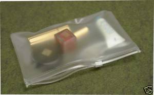 PVC Soft Frosty Pouch with White Slider Zipper