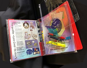 Clear PVC Soft Pouch with Slider Closure and Three Holes to Fit Stationary Binder