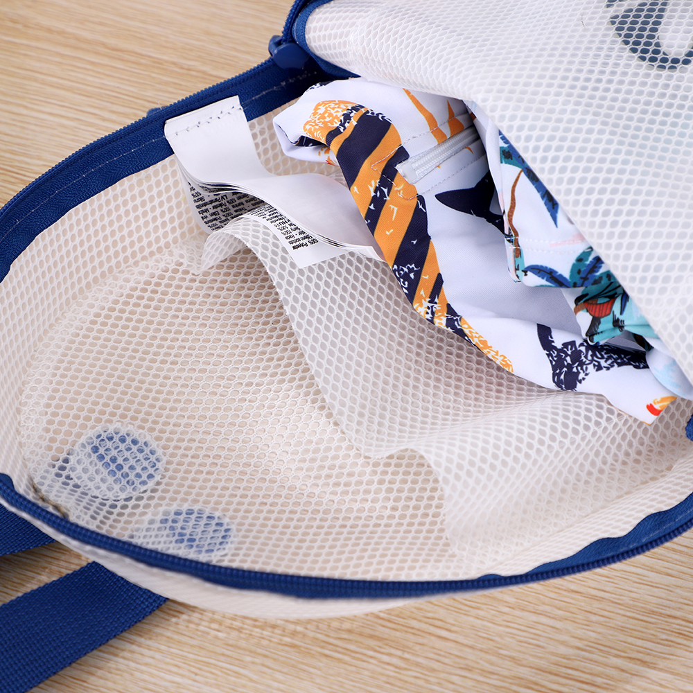 Mesh Waterproof Storage Bag Travel Swimming Gym Dry Wet Separation Bag 2 Sizes Portable Handheld Pouch