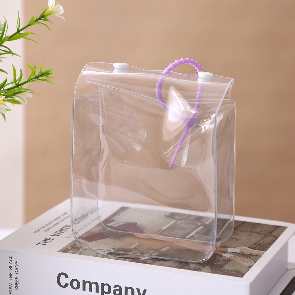 Transparent Cartoon Storage Bag Blind Box Figure Dust Bag Mini Doll Jewelry Organizer Pouch